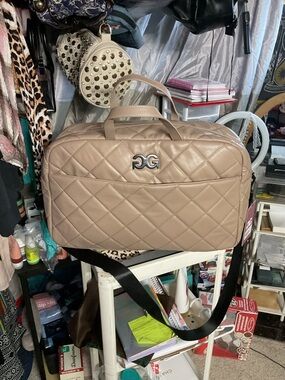 Gucci (fashion) Beige Quilted Leather Laptop Bag